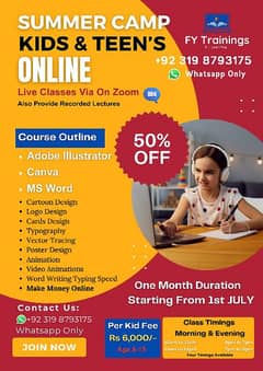 Kids Summer Camp online one month course