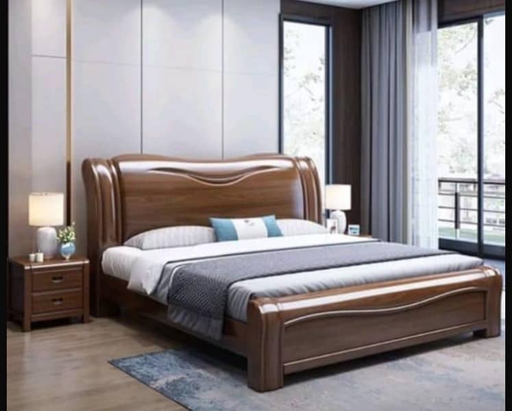 Pure seesham Wood bed set king size Its new (just call if intrested) 1