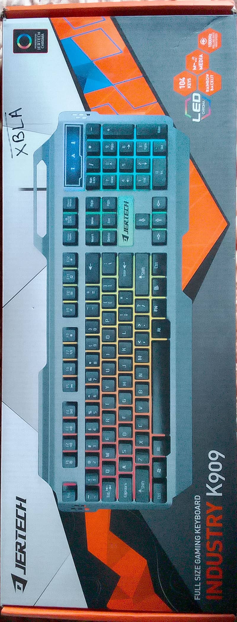 Brand:JERTECH, FULL SIZE RGB LIGHTS GAMING KEYBOARD(INDUSTRY K909) 3