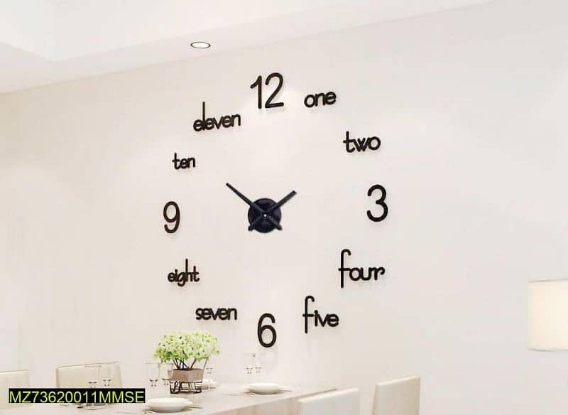 3d wooden clock decoration 2