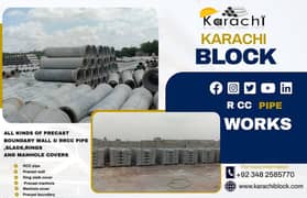 Rcc pipe/Karachi block and/ Rcc pipe works