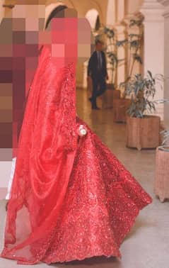 Full Red Bridal Lahnga Choli