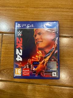 WWE 2k 24 ps4/playstation 4 cd/dvd/disc rarely used