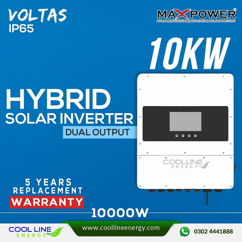 Maxpower 10kw Hybrid Inverter - VOLTAS - IP65 0