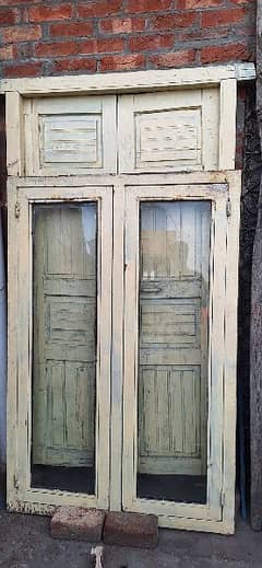 Deyar wooden door plus Iron window