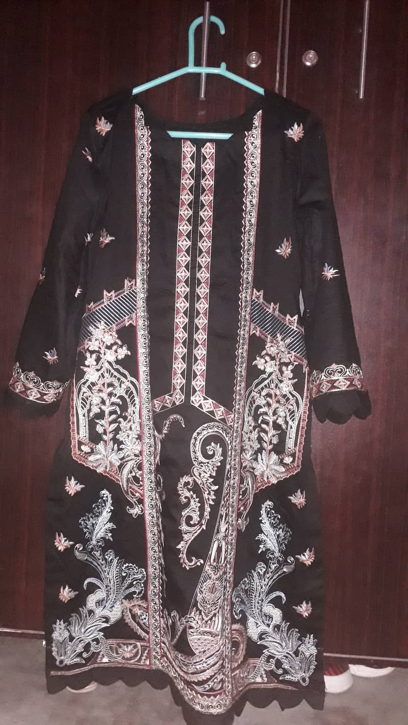 PRELoved dress by khaadi embroidery work (size small) 2