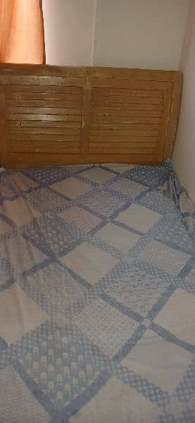 single bed without mattress. 1