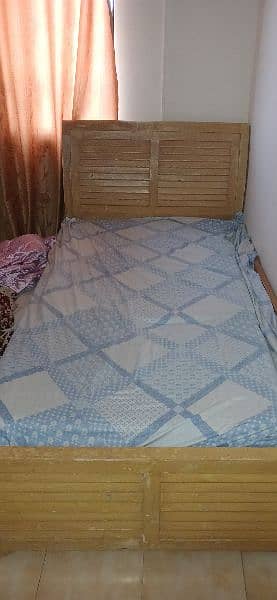 single bed without mattress. 3