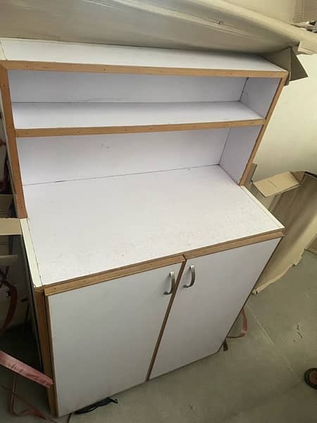 single large bed with side tables and wardrobe cabinet 2