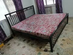 selling iron bed with molty foam