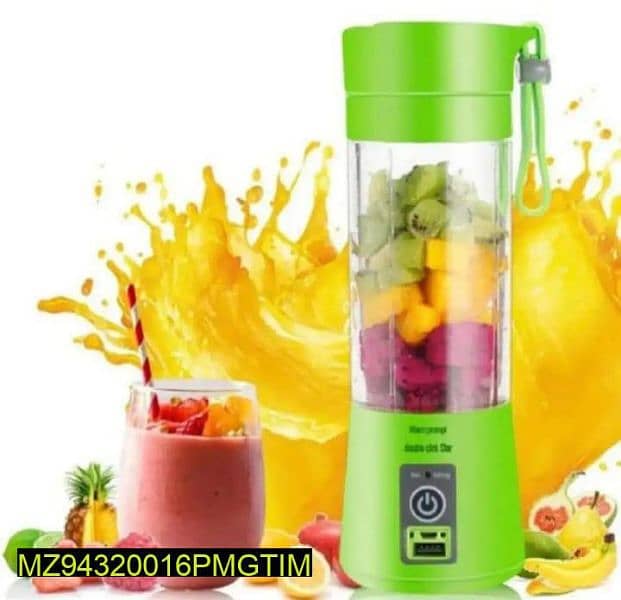 USB chargeable Juicer Blender 6 Blades , 380ML 0