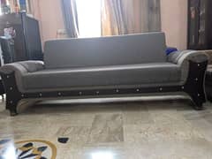 Molty foam 3 seater sofa cum bed for sale, in 10/10 condition
