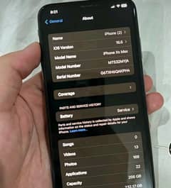iPhone XS Max ram 256 GB PT approved my WhatsApp number 0326/6042625