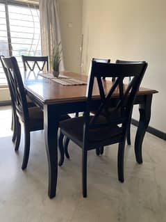 Imported wooden dining table set