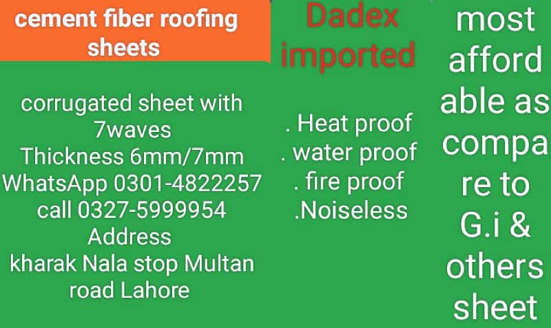 Fiber Cement Corrugated Sheets-Roofing/Warehouse/DairyFarm/CattleShed) 1