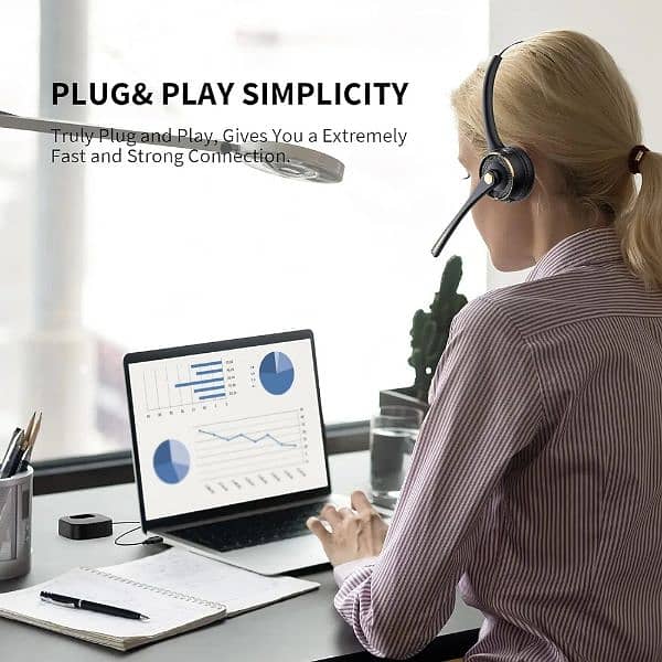 Bluetooth Trucker calling headphones Headset with Microphone 2