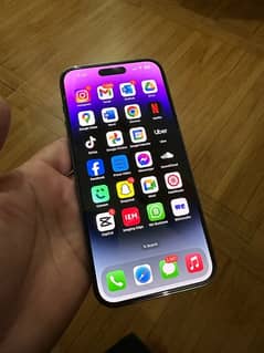 iphone 14 pro max deep purple 128gb dual physical PTA approve hk model