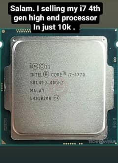 best offer i7 4770 4th gen high end processor in just 10k