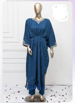 blue New kaftan 2 piece outfit