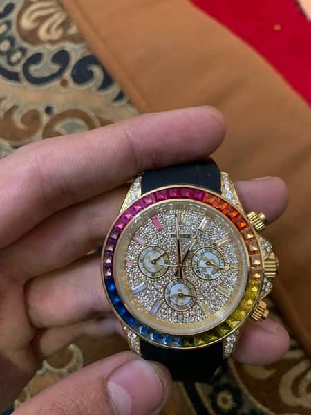 Rolax Dytona 24k Gold 5