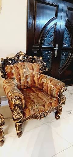 Royal Wood Carved Sofa Set 0