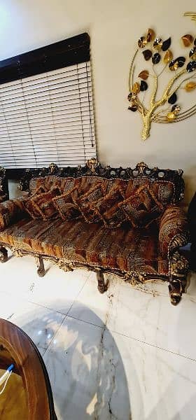 Royal Wood Carved Sofa Set 5