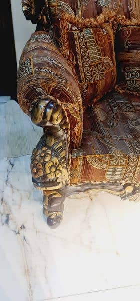Royal Wood Carved Sofa Set 7