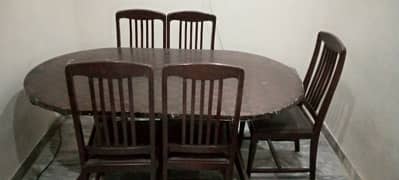 dinning table with 5 chairs