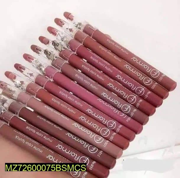 Smudge Proof Lip Pencil, Pack Of 12 2