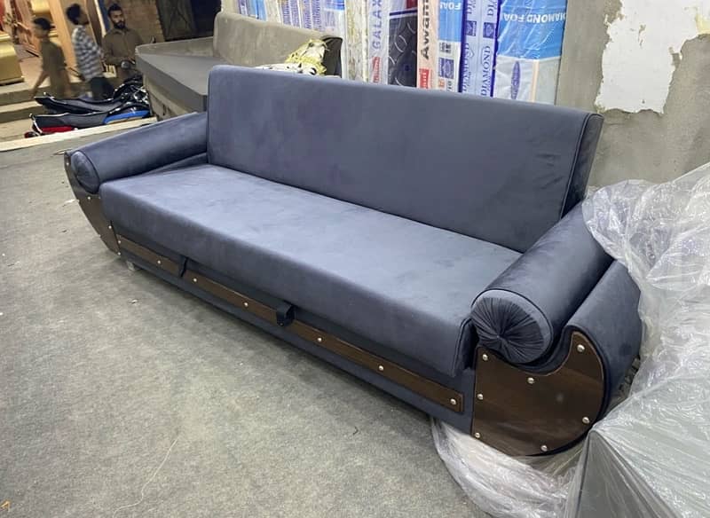 Wooden Sofa Cum Bed - Free Home Delivery 0