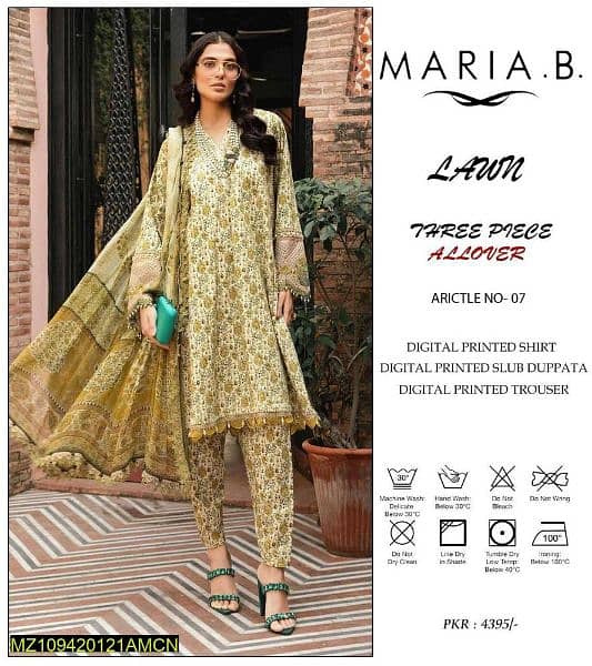 •  Fabric: Lawn
•  maria b 0