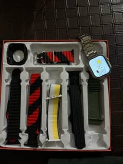 Ultra Smart watch with 9 straps