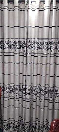 4 Full length imported fabric curtains