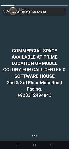 Rent House In Model Colony 9