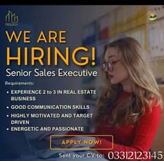 Required Sales Executive 40000 + commission