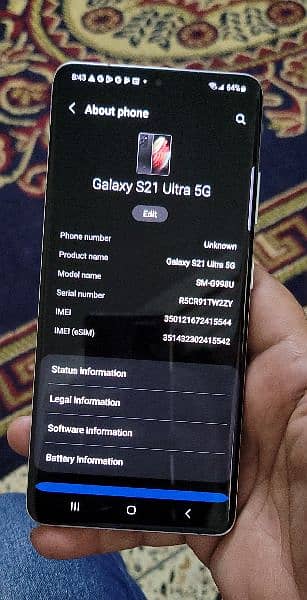Samsung S21 ultra Sim Working Non PTA 11