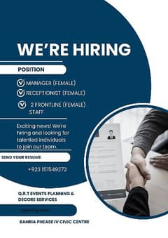 Female Staff Required 0