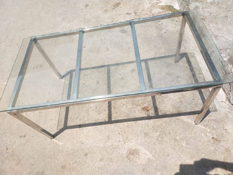 aoa u sale my table 2/4 in glass and steel works 3