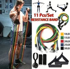 11 Pcs Resistance Band for gym
