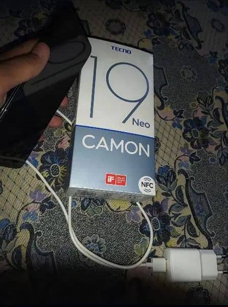 Tecno camon 19 neo complete box 1