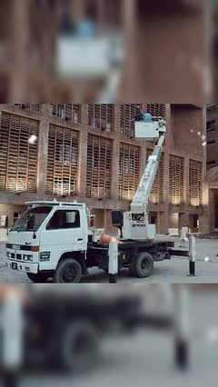 bucket crane/ cherry picker / crane available for rent 03008442656