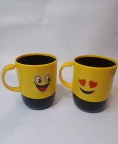 beautiful smily tag mug pack of 2