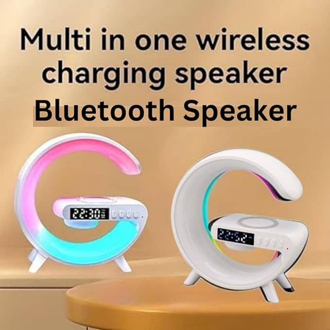G63 Bluetooth Speaker Atmosphere Light Wireless Charger Bedside Musi 5