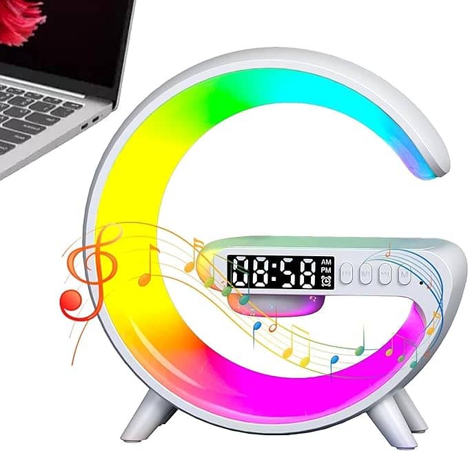 G63 Bluetooth Speaker Atmosphere Light Wireless Charger Bedside Musi 6