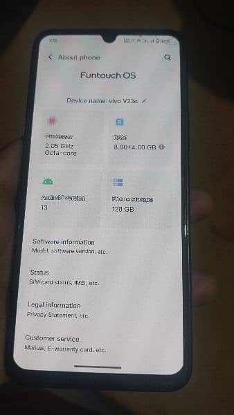 vivo V23e 8+4/128 2