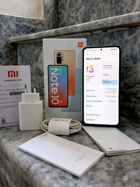 Redmi note 10 pro 8GB 128 GB full box 03193220607 2