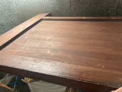 Solid Wooden bed for 3 person with Mattress