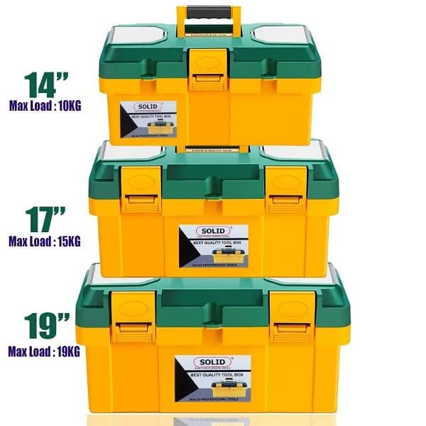 Solid High Quality Tool box with tray 2 Components 0