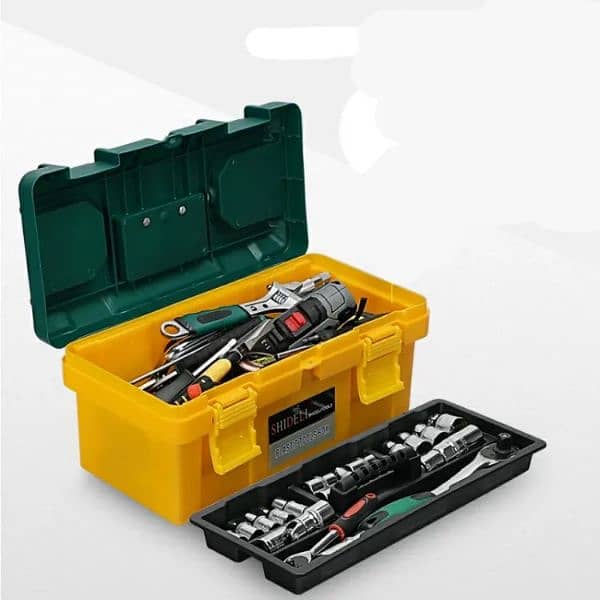 Solid High Quality Tool box with tray 2 Components 7