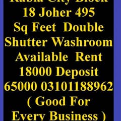 shop for rent blk 18 rabia city 495 sq feet 03101188962